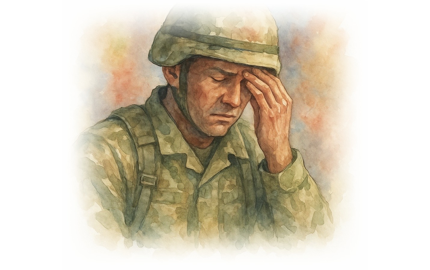 Combat PTSD soldier