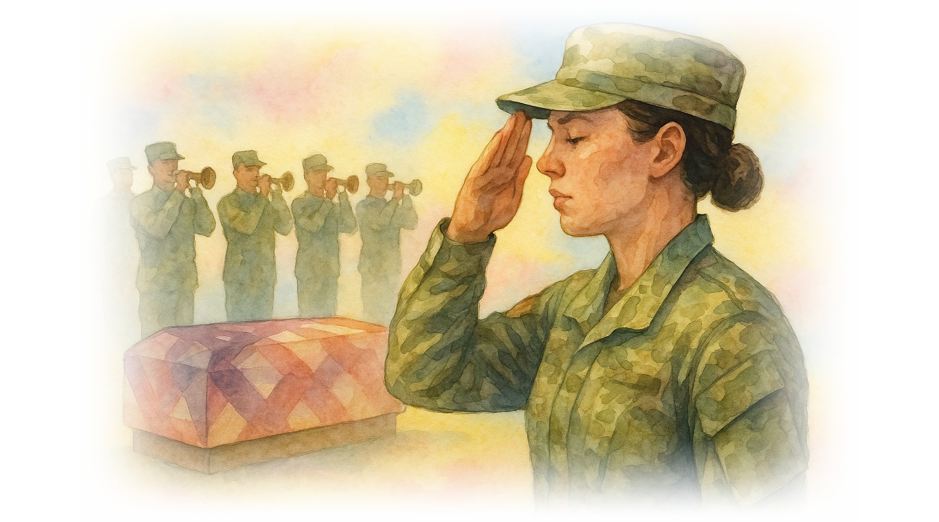 Survivor guilt depression soldier saluting
