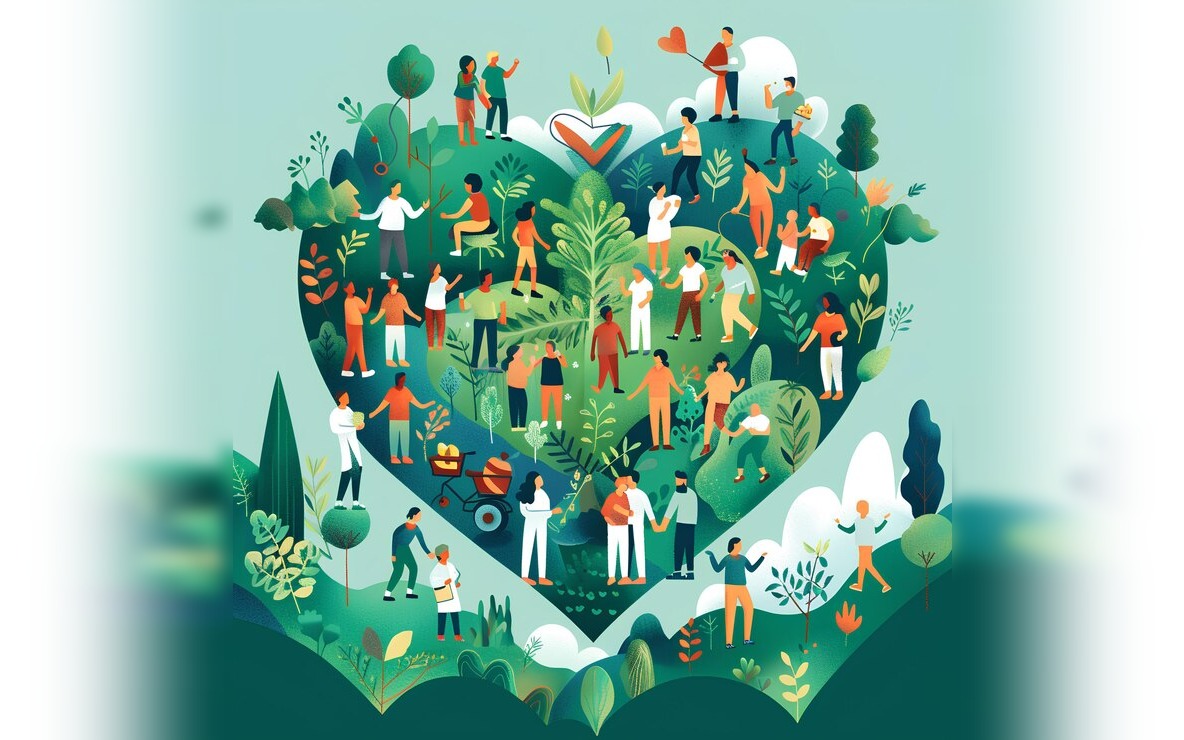 A person embracing themselves — symbolising self-healing and whole-person care